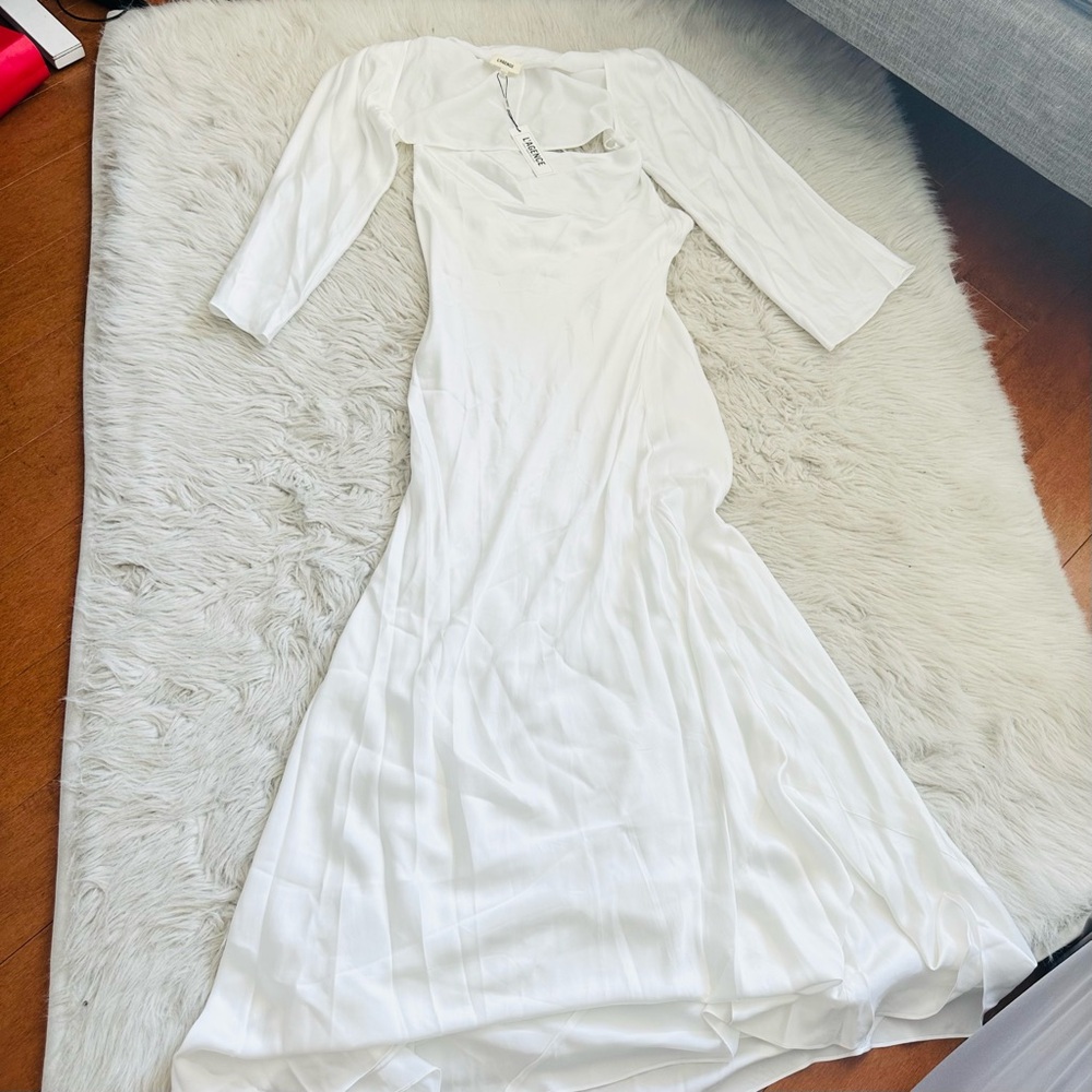 NEW NWT L'AGENCE Alicia Removable Shawl & Cowl-Neck Gown Maxi Dress - Size US 8 - Picture 5 of 11